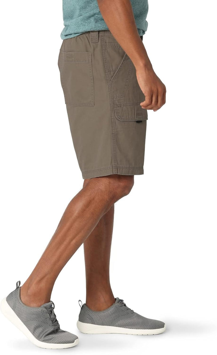 Wrangler Authentics Big & Tall Canvas Hiker Short, Earth Green, 48