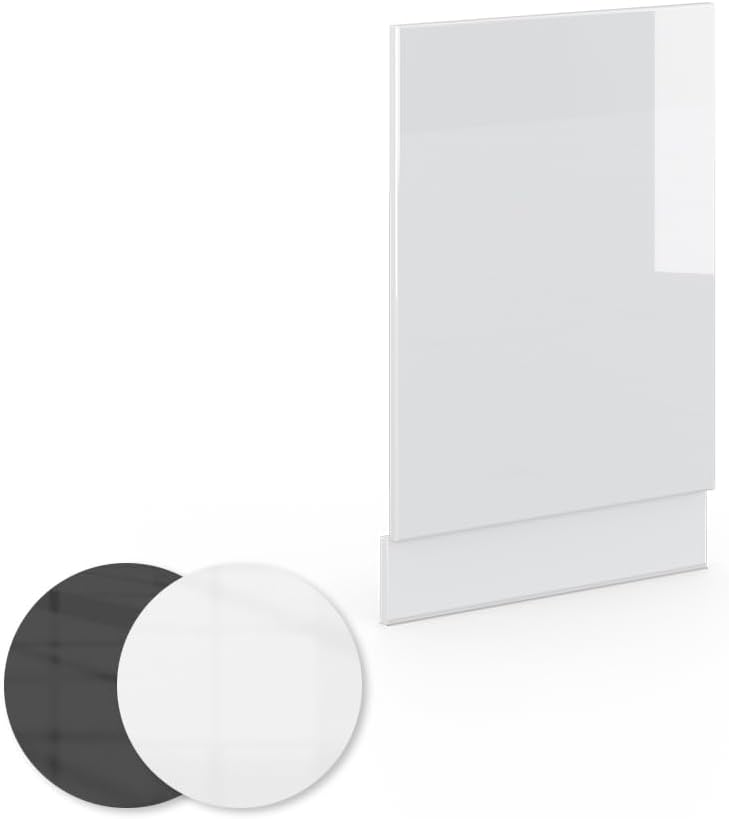 Vicco Frontblende Fame-Line, Weiss Hochglanz/Weiss, 45 cm ohne Arbeitsplatte Weiss Hochglanz Geschir