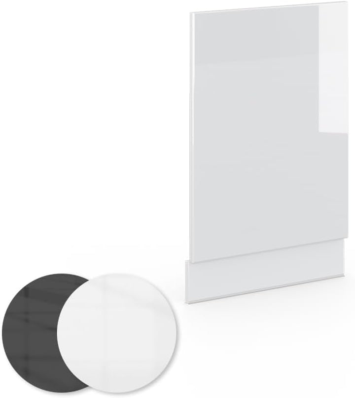 Vicco Frontblende Fame-Line, Weiss Hochglanz/Weiss, 45 cm ohne Arbeitsplatte Weiss Hochglanz Geschir