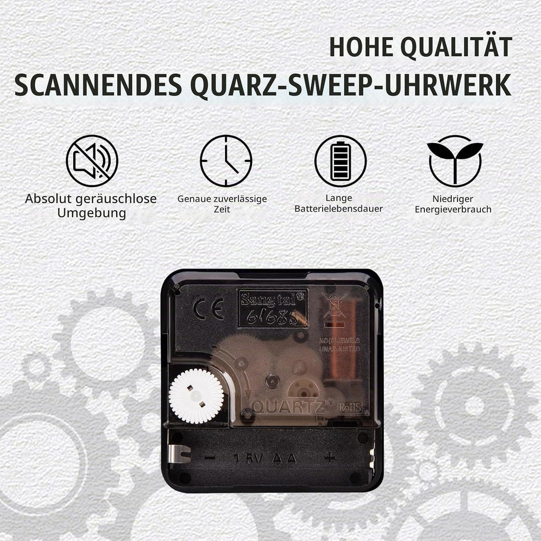 Wanduhr Kinder Ohne TickgeräUsche Lautlos 30cm Modern Quarz Gross Betriebene Stereo Wanduhr Bunt Ein