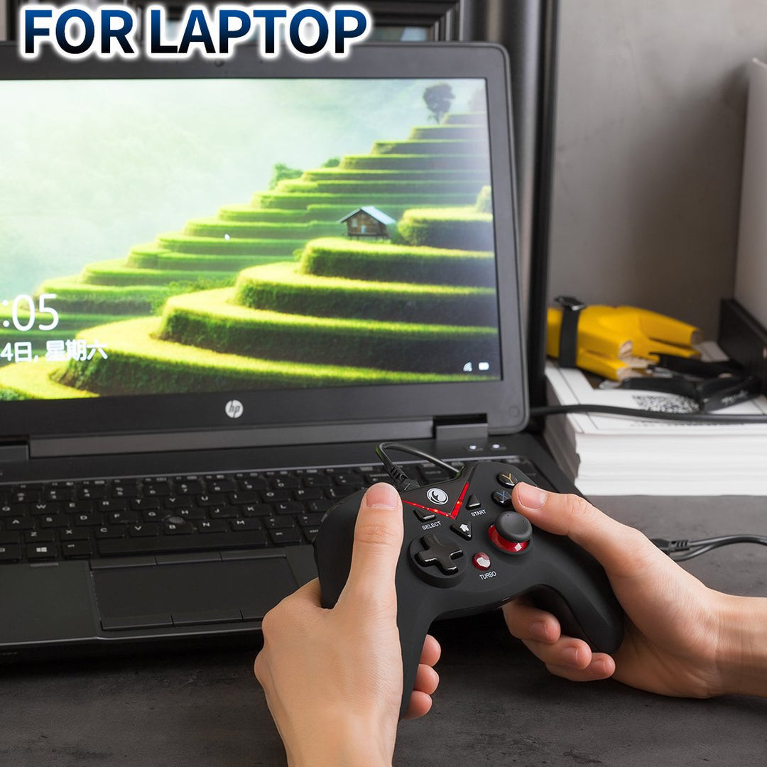 IFYOO V-one Wired USB Gaming Controller Gamepad Joystick für PC (Windows XP/7/8/10/11) & Steam & And