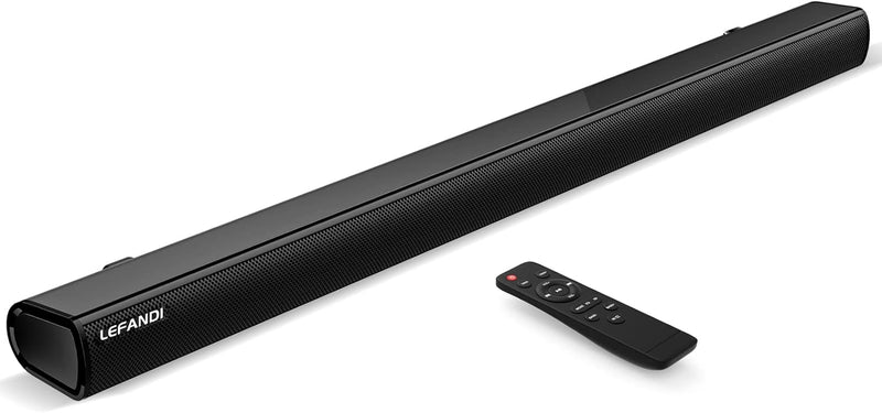 LEFANDI Soundbar für TV Geräte, Bluetooth Lautsprecher PC Soundbar 2.1 Kanal Surround Sound Heimkino