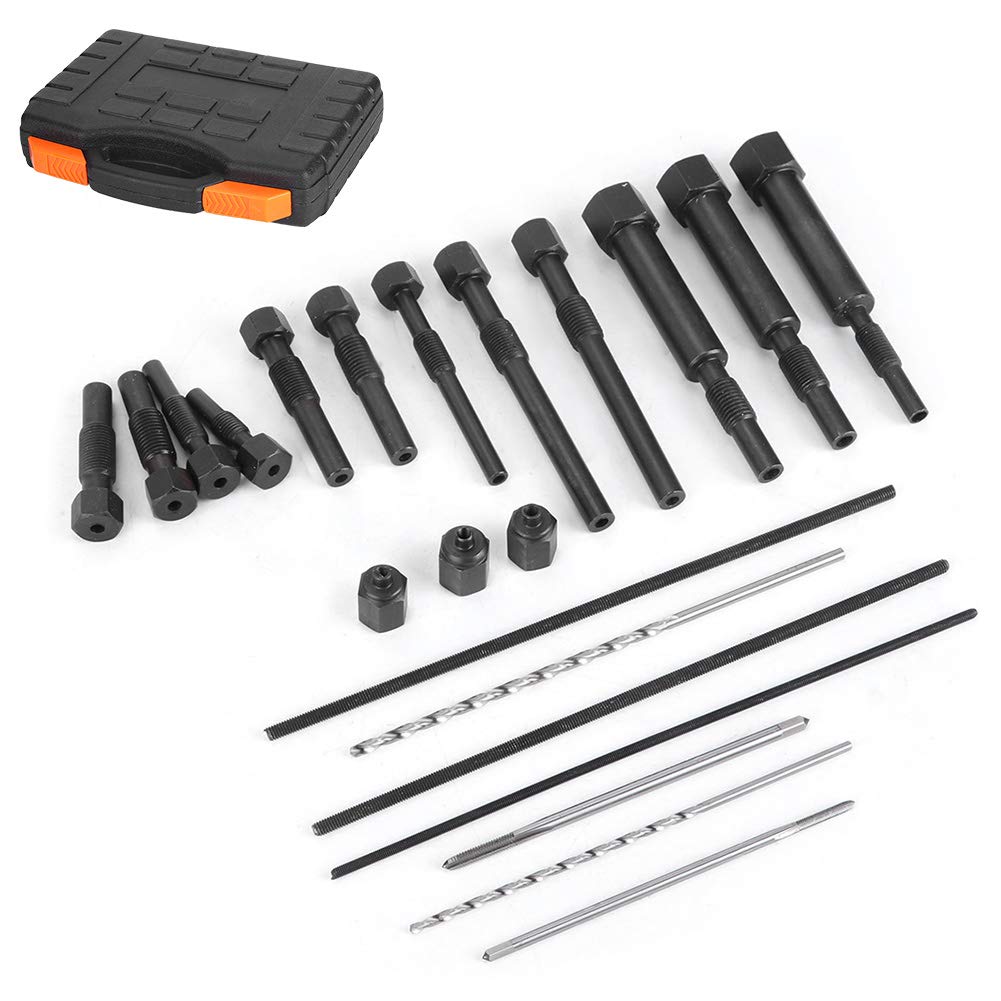 EVGATSAUTO Glühkerzen-Entfernungsset, 22 Stück M8 M10 Glühkerzen-Elektrodenentferner-Demontageset Tr
