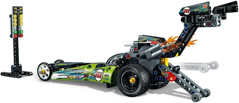 LEGO 43103 Technic Dragster Rennauto und Hot Road, 2in1 Set, Rennwagen für Kinder ab 7 Jahre, Spielz