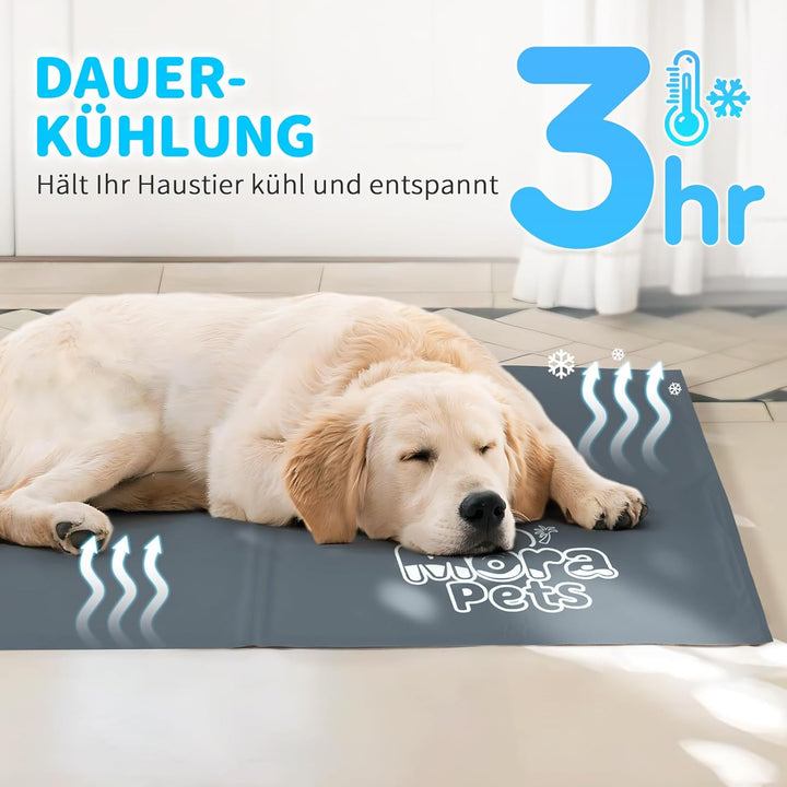 Mora Pets Kühlmatte Hund Kühldecke Hunde Katzen mit Ungiftiges Gel Hundekühlmatte Selbstkühlend Krat