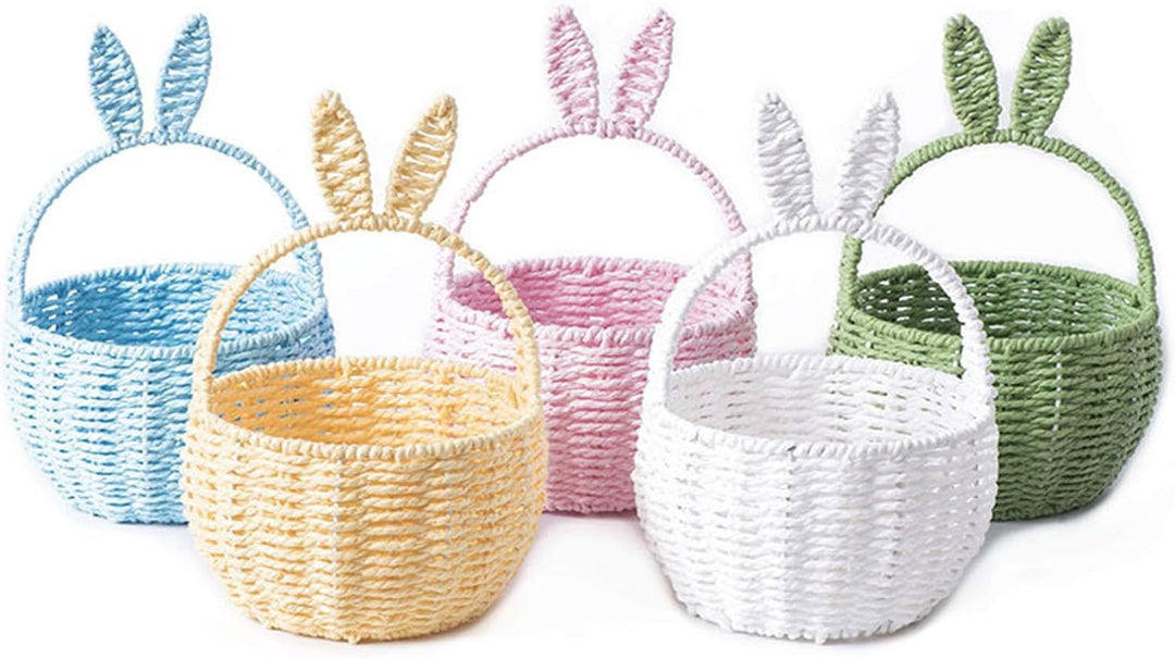 Osterkörbchen Mit Henkel, Kinder Osternest Korb, Oster Geschenktüten, Ostertüten Aufbewahrung Osterg