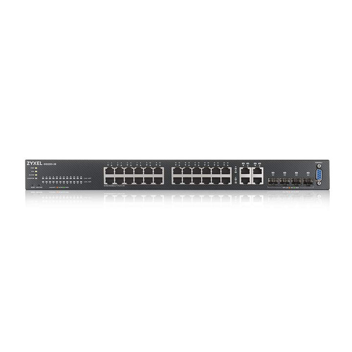 ZyXEL GS2220-28-EU0101F Network Switch Managed L2 Gigabit Ethernet (10/100/1000) Black, GS2220-28-EU