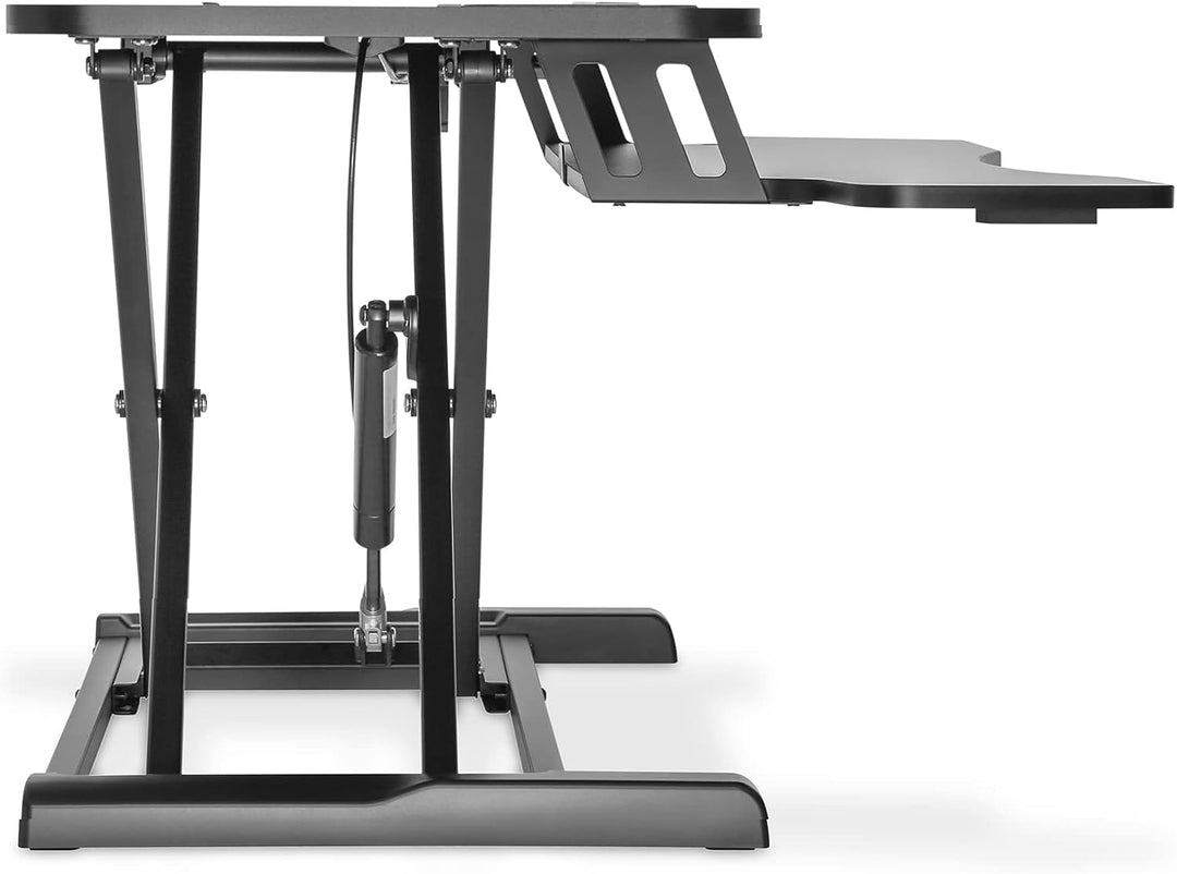 DIGITUS DA-90380-1 Höhenverstellbarer Sitz/Steh Arbeitsplatz, Schwarz
