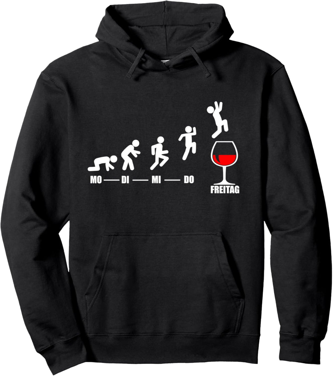 Wein Woche Endlich Freitag Wochenende Lustiges Wein Pullover Hoodie