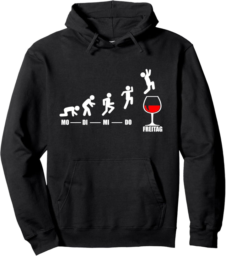 Wein Woche Endlich Freitag Wochenende Lustiges Wein Pullover Hoodie