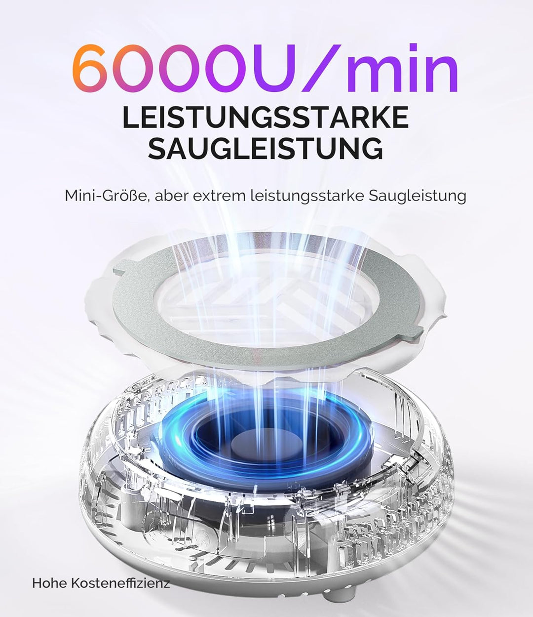 MelodySusie Pocket Professionele Nagelstaubsauger HProA – Mini Draagbare Staubabsaugung für nägel, 3