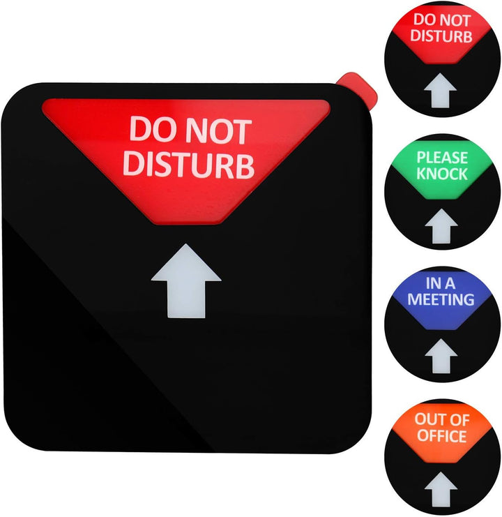 Kichwit Hinweisschild "Do Not Disturb", "Out of Office" Schild mit Aufschrift "Please Knock", in ein