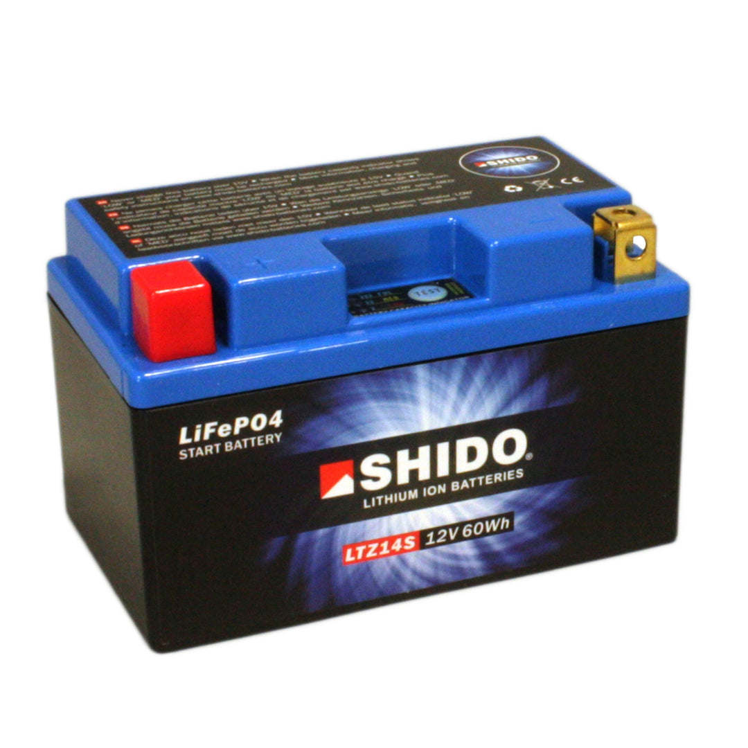 Motorrad Batterie Shido Lithium LTZ14S / YTZ14S, 12V/11,2AH (Masse: 150x87x110)