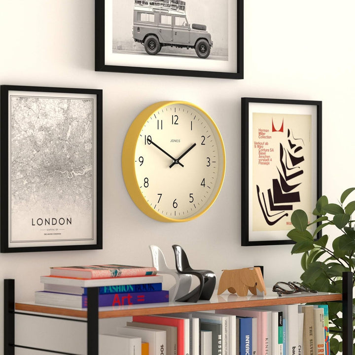 JONES CLOCKS® Studio Runde Wanduhr – Runde Uhr – Moderne Uhr – Designer Wand Uhren – Küchenuhr – Woh