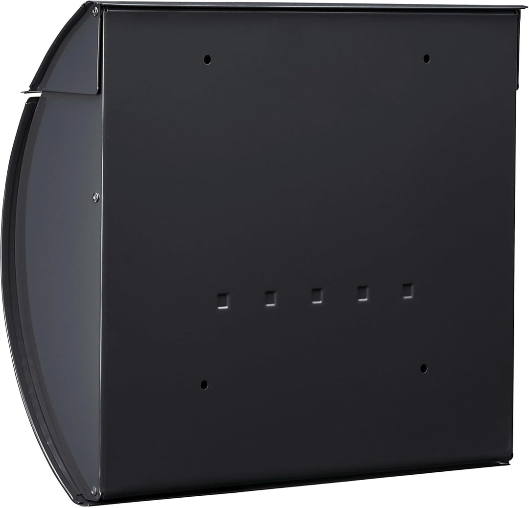 Burg Wächter Burg-Wächter Stahlbriefkasten mit Öffnungsstopp, A4 Einwurf-Format, EU Norm EN 13724, T