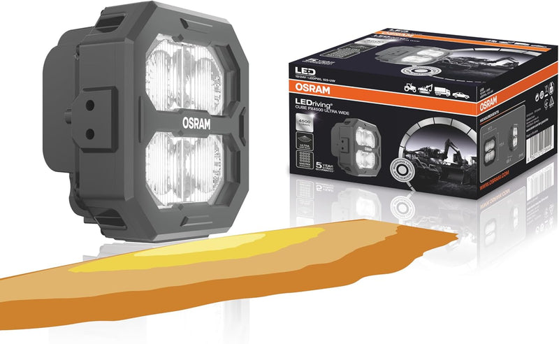 OSRAM LEDriving® Cube PX4500 Ultra Wide, LEDPWL103-UW, OFF ROAD, LED Arbeitsscheinwerfer, 4500 Lumen