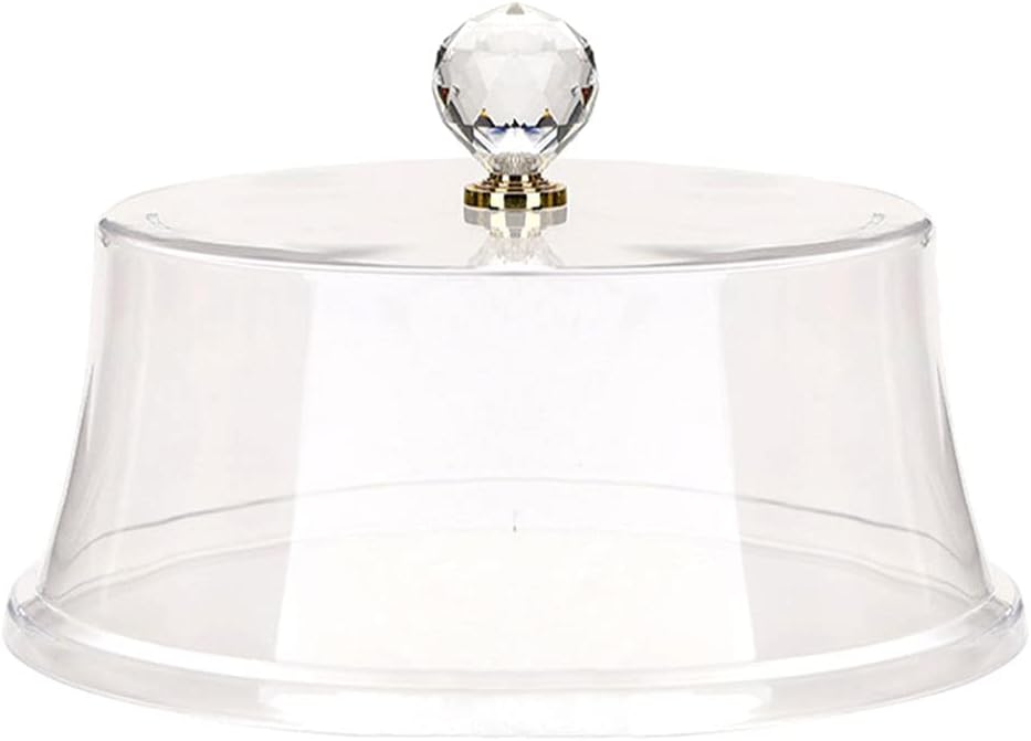 YARNOW Kuchenhaube Tortenglocke Transparent Fliegenhaube Speiseglocke Tellerhaube 32X11CM Abdeckhaub