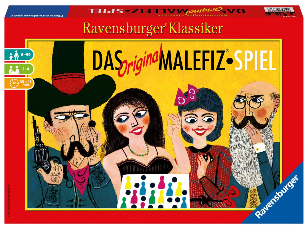 Ravensburger 26737 - Das Original Malefiz Spiel - Familienspiel für 2-4 Spieler, Ravensburger Klassi