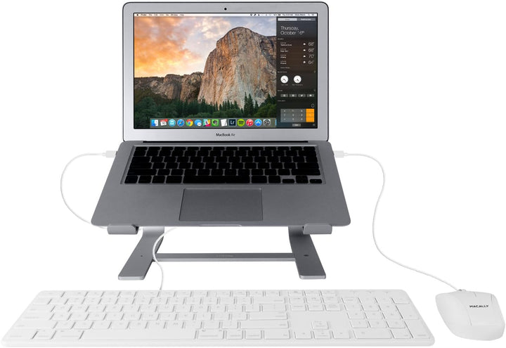 Macally, A-Stand, Aluminium-Laptop-Ständer für Apple MacBook, MacBook Air, MacBook Pro und andere La