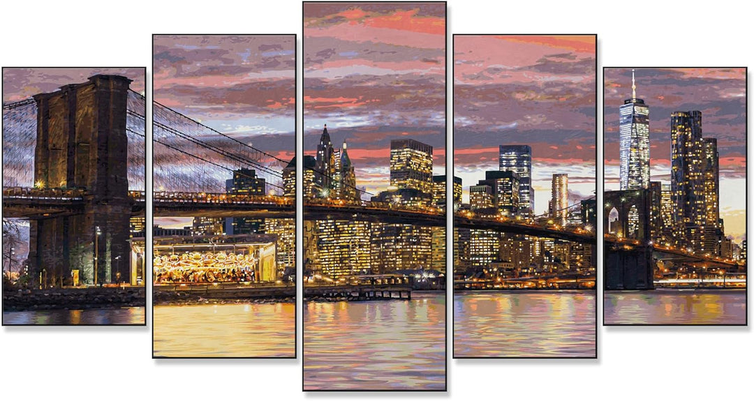 Schipper 609450806 Malen nach Zahlen - New York in der Morgendämmerung - Bilder malen für Erwachsene