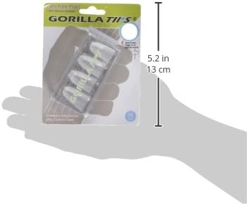 Alfred Music Publishing Gorilla Tips Fingerschützer (Grösse M, Transparenter Kunststoff, blau oder t