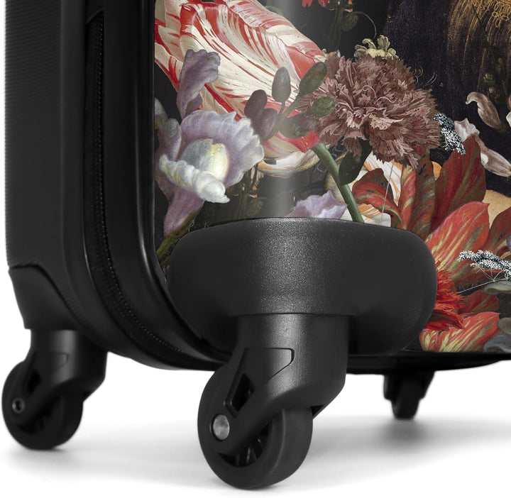 NoBoringSuitcases.com® Koffer Handgepäck Trolley Rollkoffer Kleine Reisekoffer mit 4 Rollen - Kunst