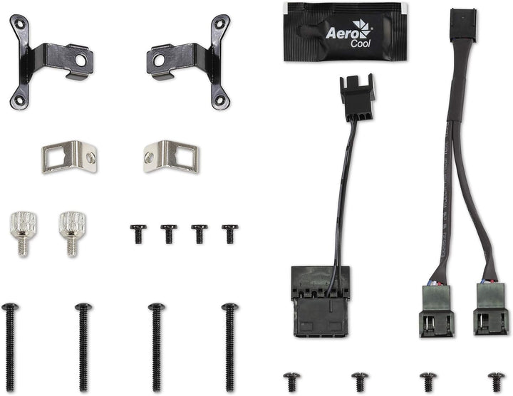 Aerocool MIRAGEL120, Flüssigkühlung CPU ARGB-Lüfter 12cm, TDP 200W, Schwarz
