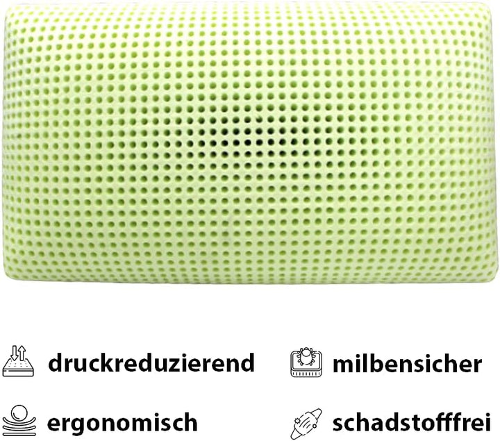 MAPE Duftkissen Nackenstützkissen viscoelastischer Thermo-Soft-Schaum Kissen mit 100% Baumwollbezug