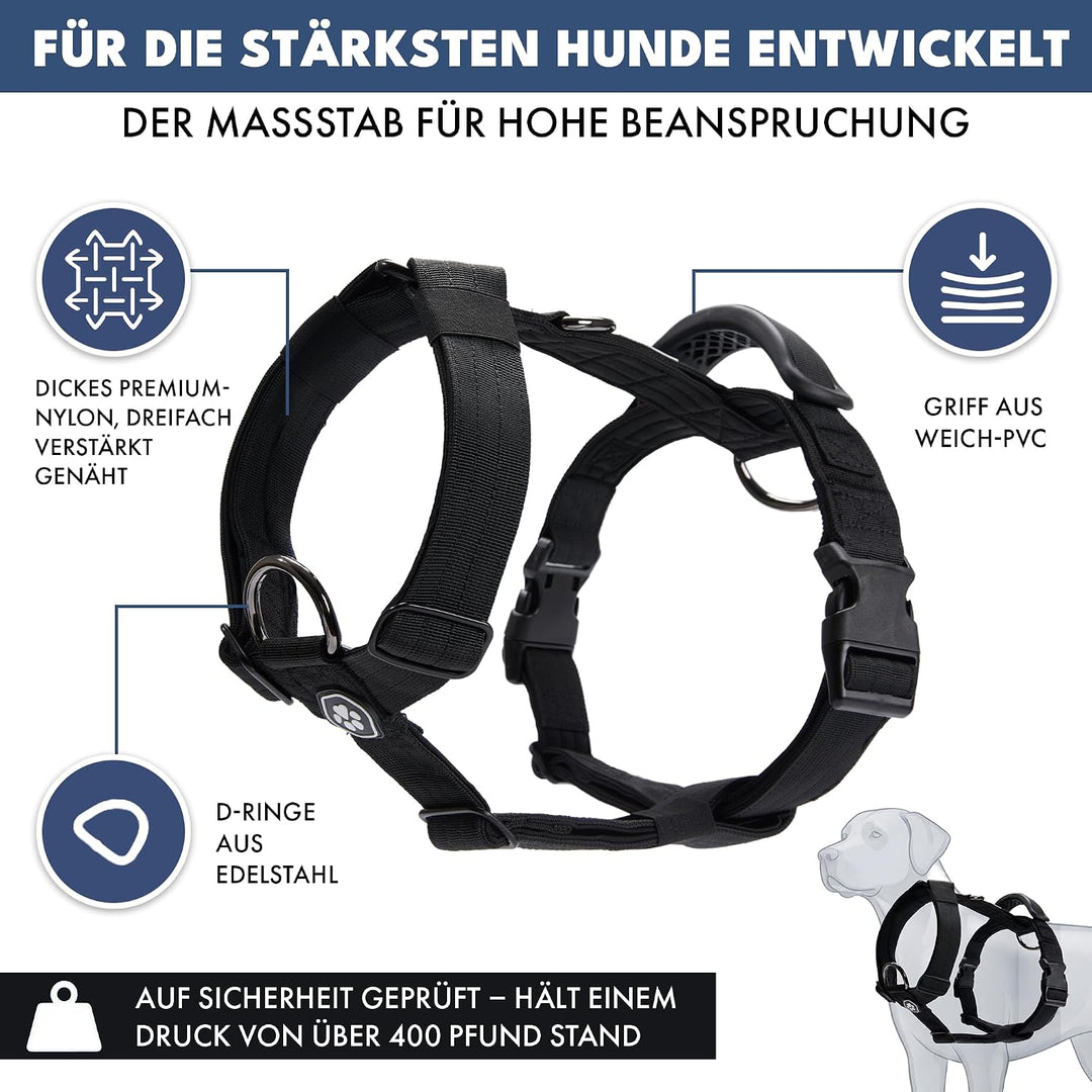 Spark Paws No Pull Hundegeschirr mit Griff für grosse Hunde, strapazierfähiges Hundegeschirr für gro