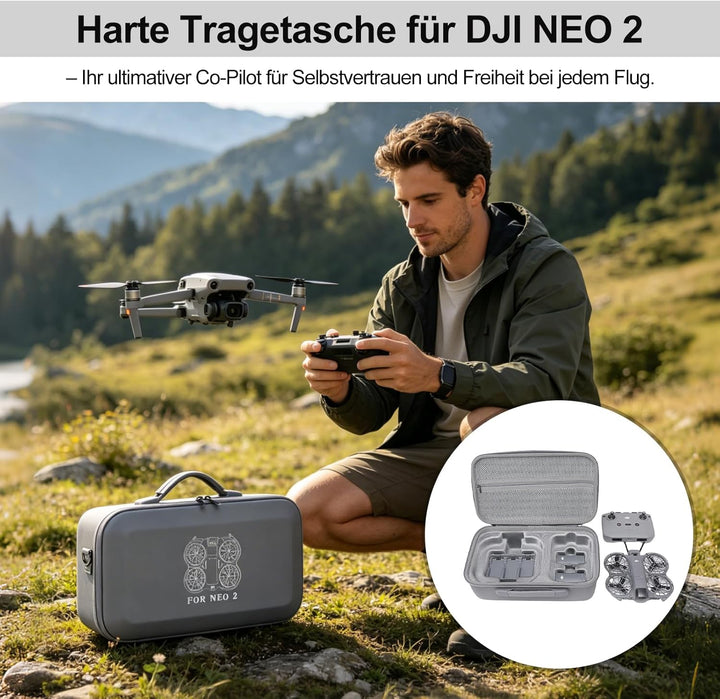 Tasche für DJI NEO 2, Harte Tasche für DJI Neo 2 Fly More Combo, Tragetasche für Neo 2 Fly More Comb