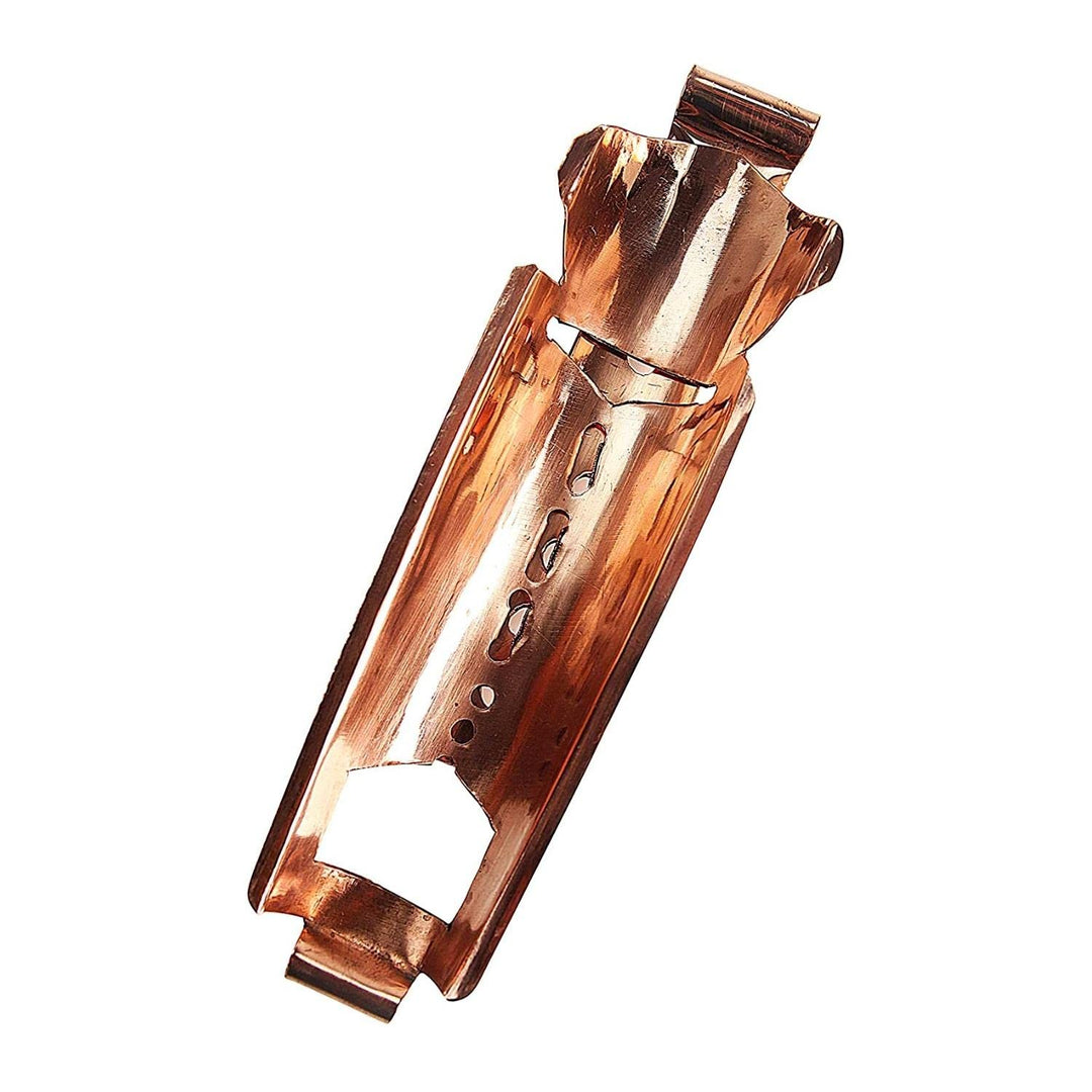 CopperGarden handgeschmiedete & verzinnte Feuerzange aus blankem Kupfer I Feuerzangenbowle I Verstel