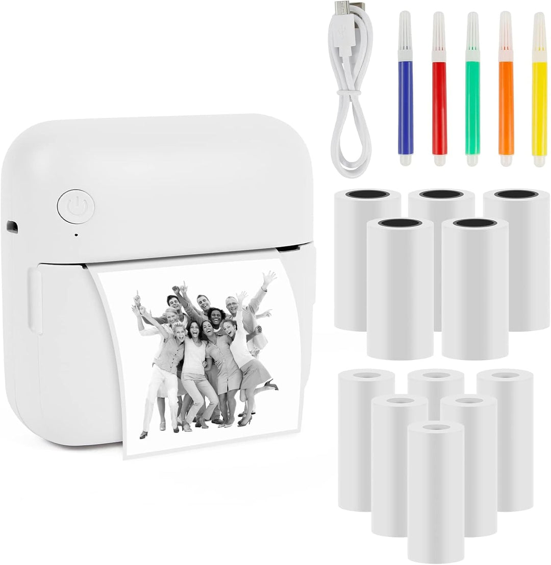Comius Sharp Mini Drucker für Smartphone, Bluetooth Thermodrucker, Smartphone Drucker, Handy Drucker
