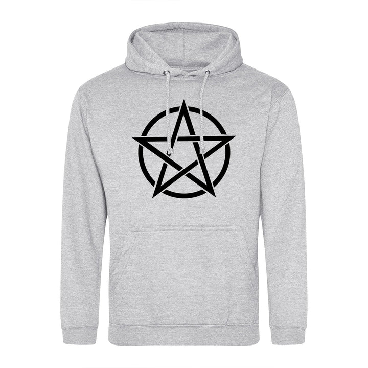 Hururaa Unisex Hoodie Pentagramm Drudenfuss Pullover Vegan Grösse S mit Bannzeichen Geschenk Idee fü