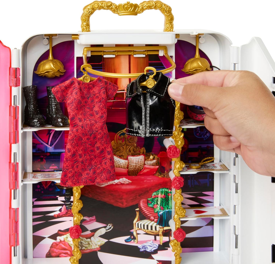Mattel Disney Descendants 4: The Rise of Red, Schrank-Spielset mit exklusiver Kleidung &amp; Zubehör, Re