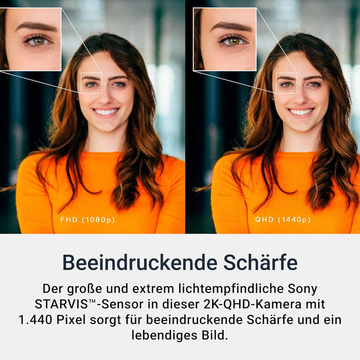 Dell Pro Webcam WB5023 – 2K QHD, Sony STARVIS-Sensor, AI Auto Framing, HDR, 65°/78° Sichtfeld, Rausc