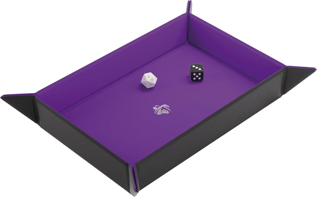 Gamegenic, Magnetic Dice Tray Rectangular Black/Purple Schwarz/Lila, Schwarz/Lila