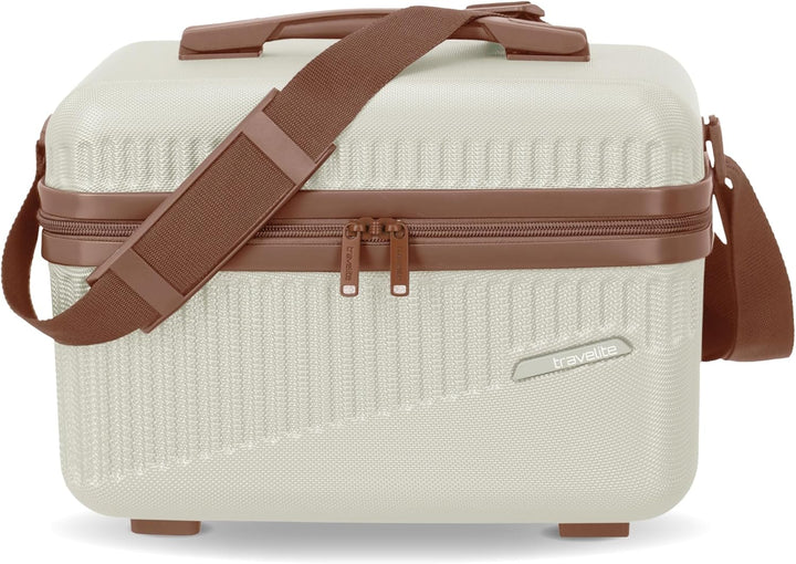 travelite Beautycase Hartschale Handgepäck, Bali, Kosmetikkoffer mit Organizer -und Aufsteckfunktion