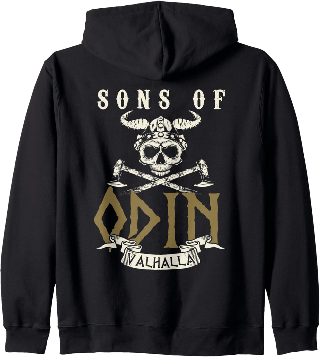 Sons Of Odin Valhalla Wikinger Spruch Kapuzenjacke