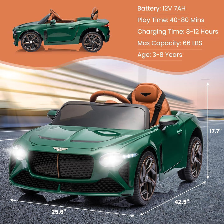 Elektroauto Für Kinder 12V, Unter Der Lizenz Von Bentley Bacalar, Ferngesteuerte Elektrofahrzeuge Fü