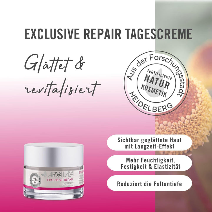 ARYA LAYA Exclusive Repair Tagescreme, 50 ml – Anti-Aging Creme für viele Hauttypen, Gesichts-Creme