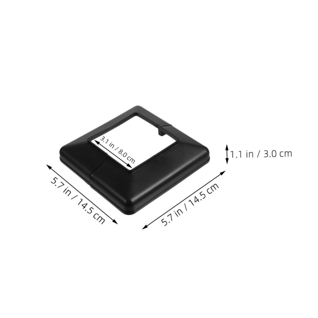 NUOBESTY 6stücke Pfostenfussabdeckung Geteiltem Design Für Terrassengeländer Und Verandasäulen Uv-be
