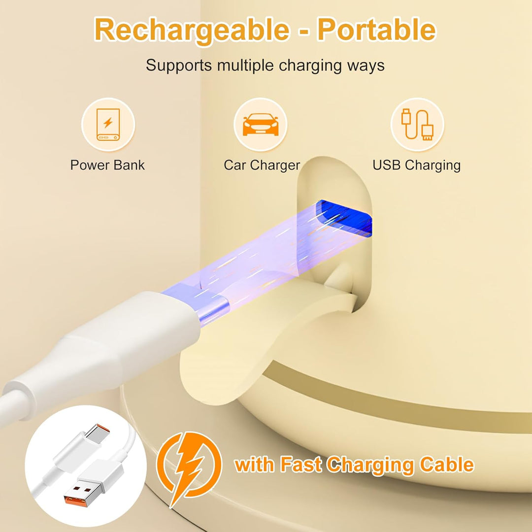 Babyflaschenwärmer Schnellheizender, Auslaufsicher Babyflaschenwärmer mit Batteriestandsanzeige, 37~