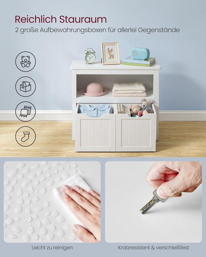 VASAGLE Kinderregal, Spielzeugaufbewahrung für Kinder, Aufbewahrungsschrank, Spielzeugschrank, Aufbe