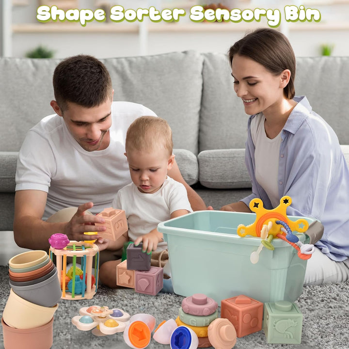Montessori Spielzeug Baby,Baby Spielzeug,Babyspielzeug ab 6 Monate,Montessori Spielzeug ab 1 Jahr,7