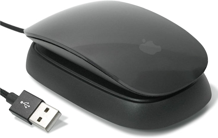 Ascrono - Ladestation Kompatibel mit Apple Magic Mouse 2 - Dunkelgrau - Perfect Zubehör | Verwendbar