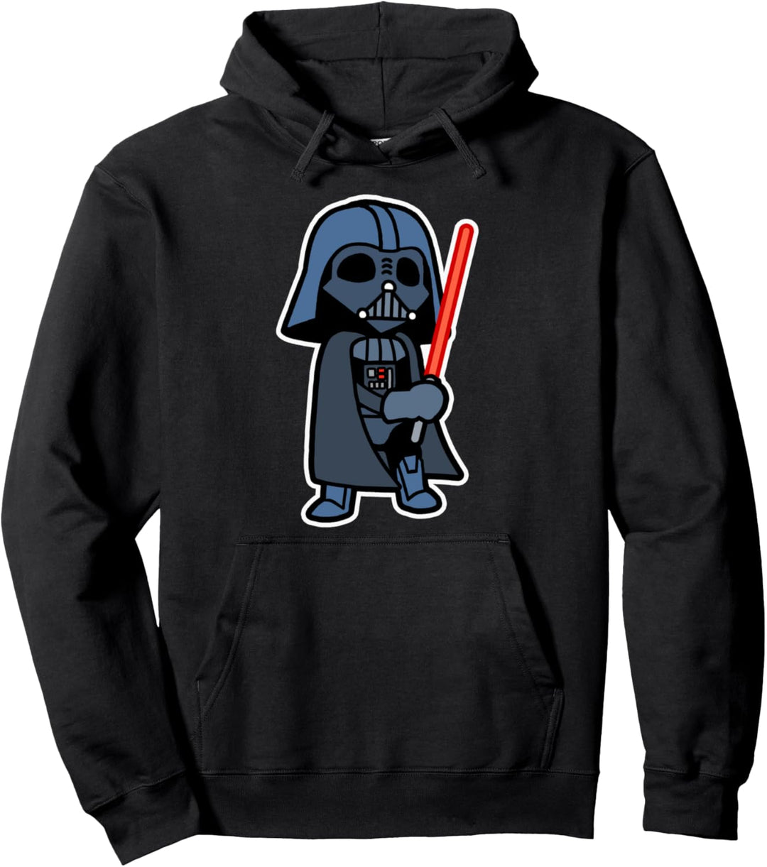 Star Wars Darth Vader Cartoon Vader With Saber Pullover Hoodie