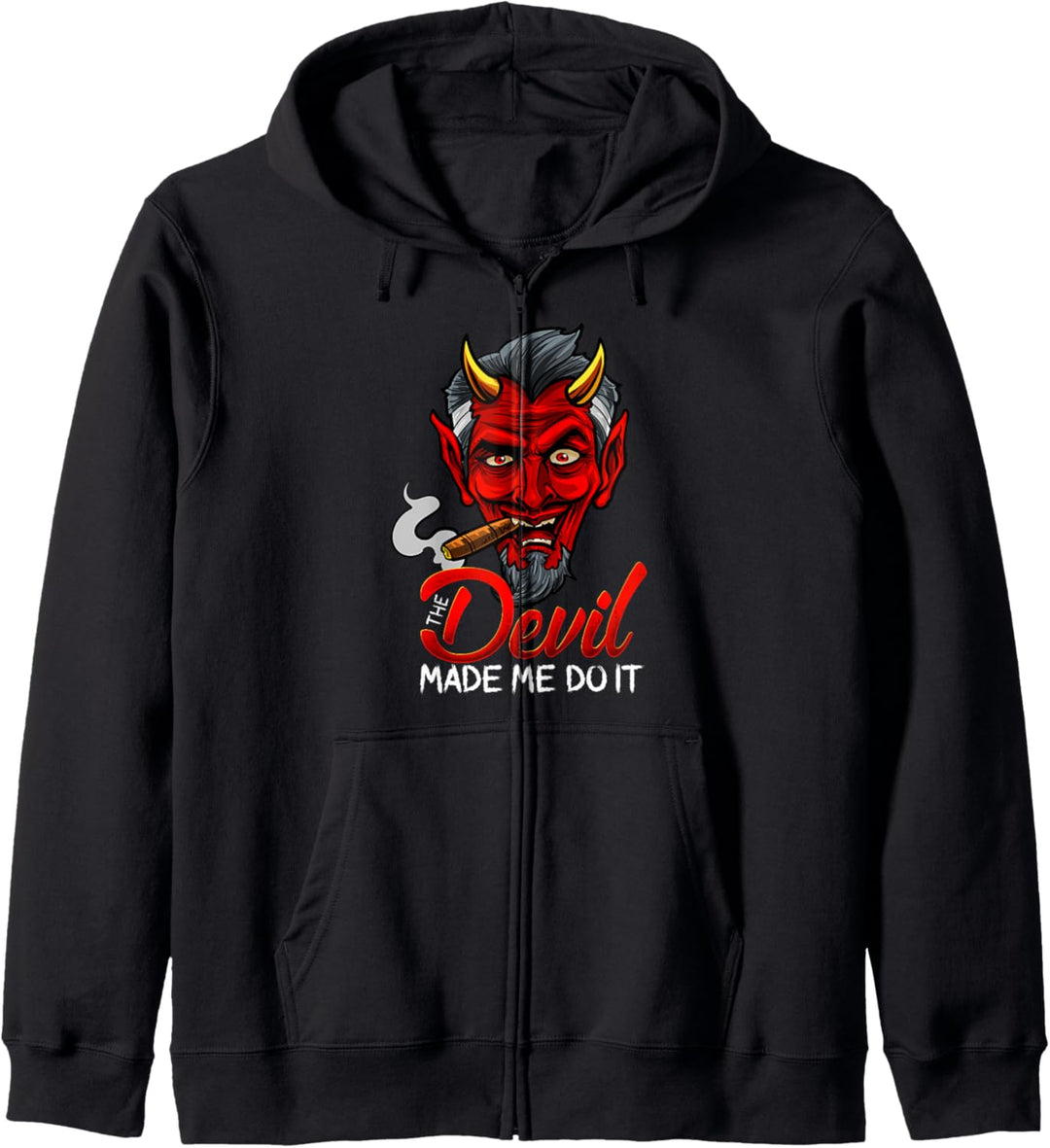Devil Made Me Do It Halloween-Design Kapuzenjacke