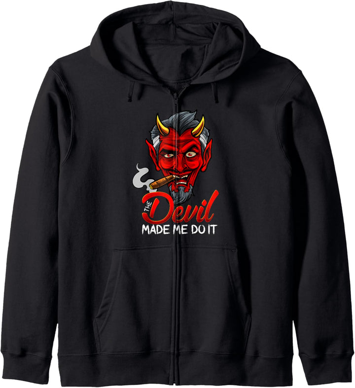 Devil Made Me Do It Halloween-Design Kapuzenjacke