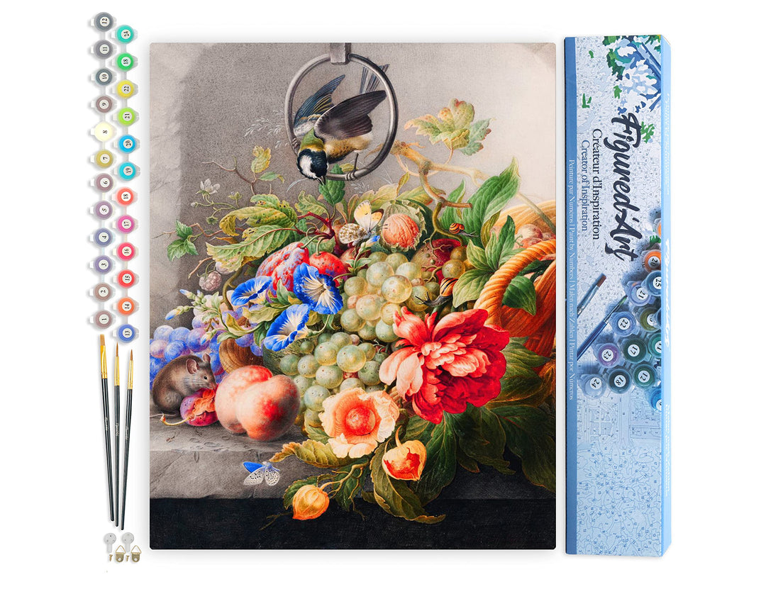 Figured'Art Malen Nach Zahlen Erwachsene Blumen und Obst - Herman Henstenburgh - Paint by Numbers Ba