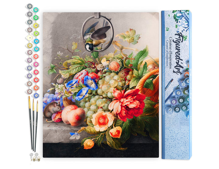Figured'Art Malen Nach Zahlen Erwachsene Blumen und Obst - Herman Henstenburgh - Paint by Numbers Ba